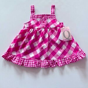 Baby Q Pink Checkered Tunic